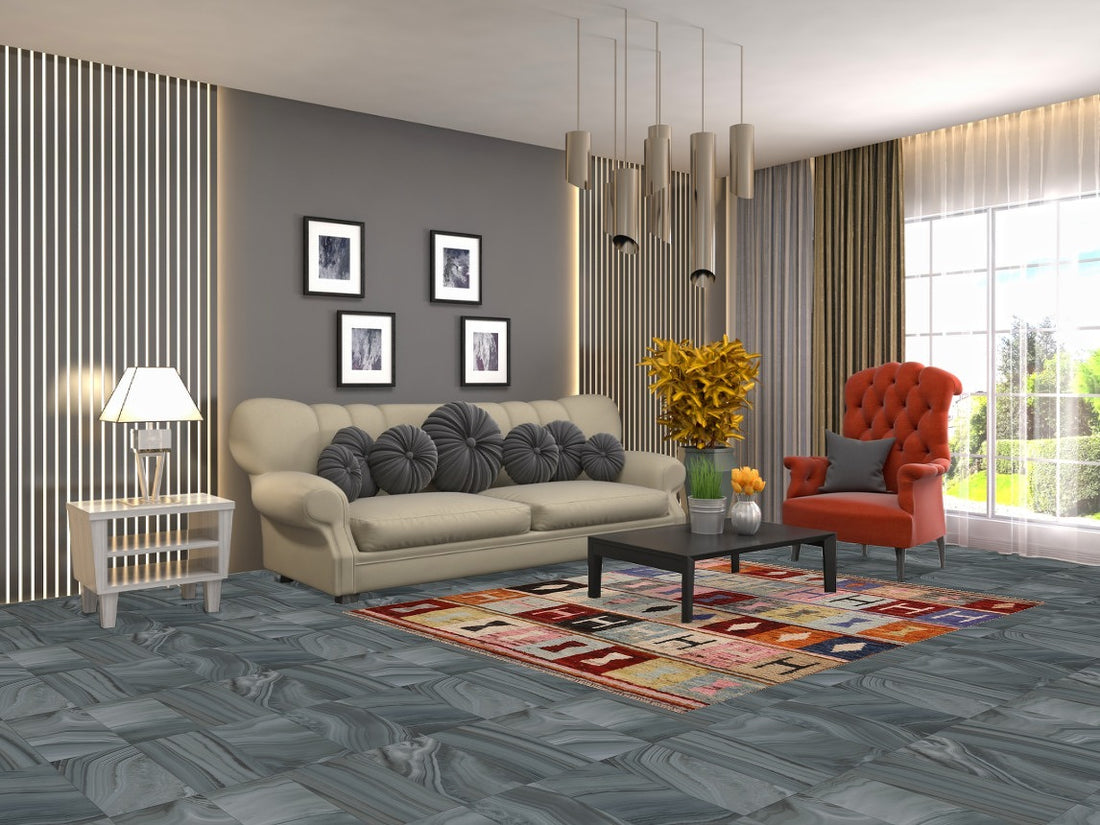 Geometric Moroccan Area Rug 5x7