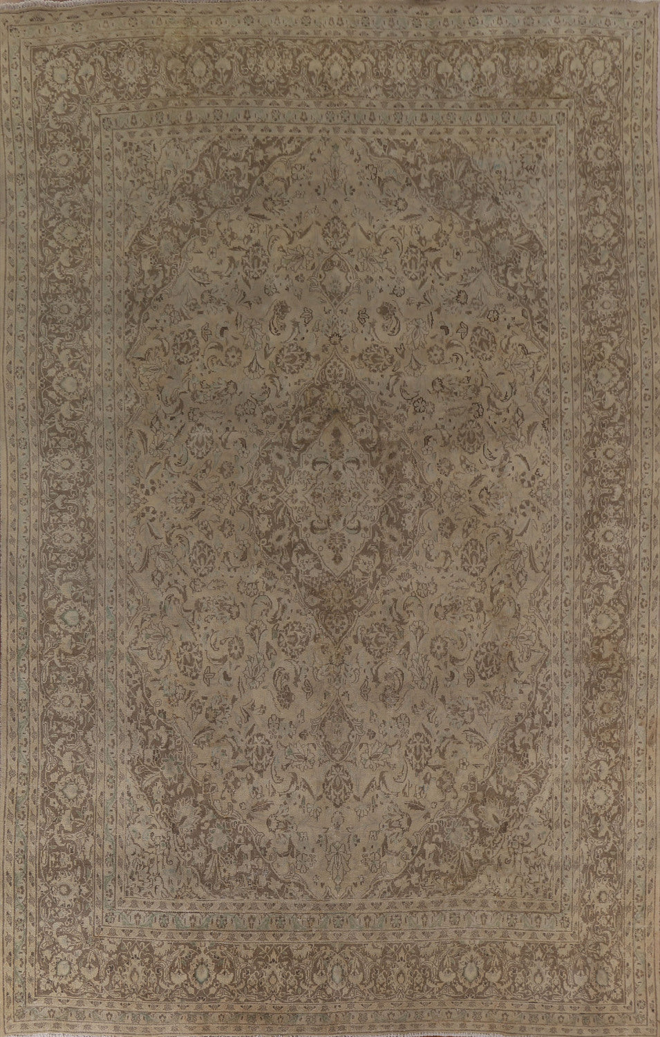 Distressed Mashad Persian Area Rug 10x13