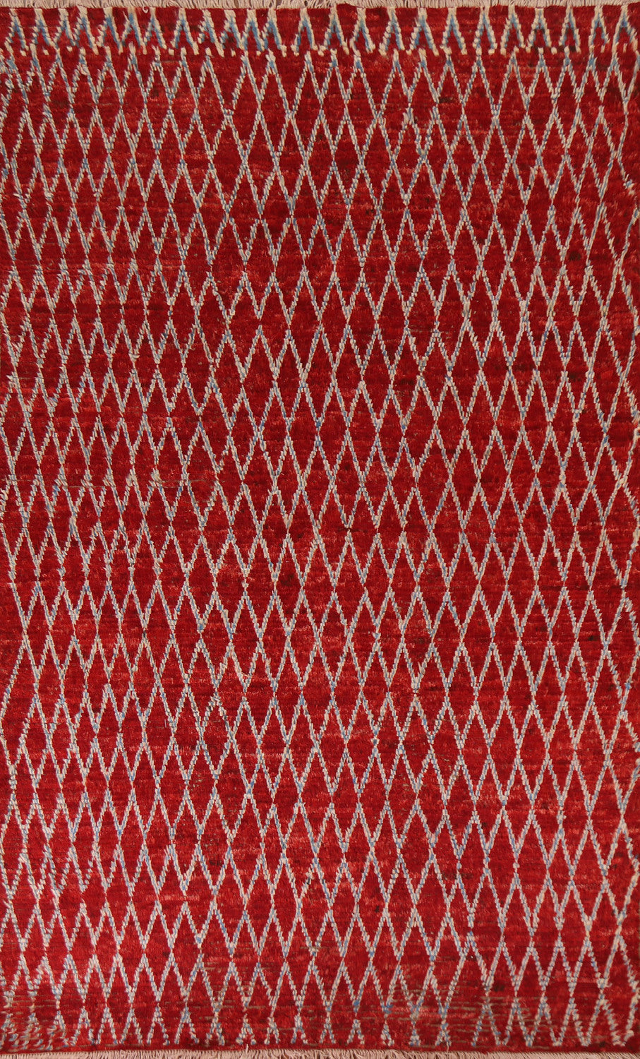 Trellis Red Moroccan Area Rug 6x10
