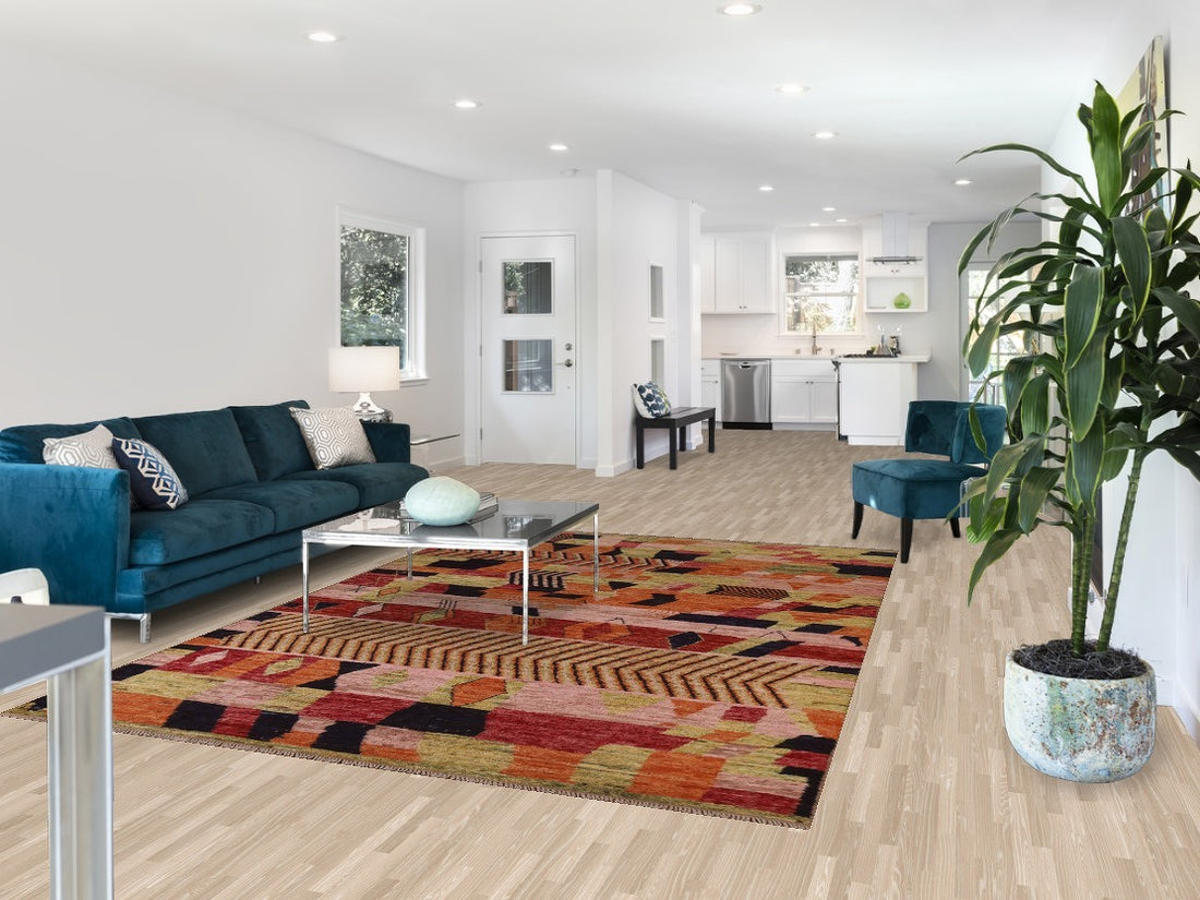 Handmade Moroccan Wool Area Rug 7x10