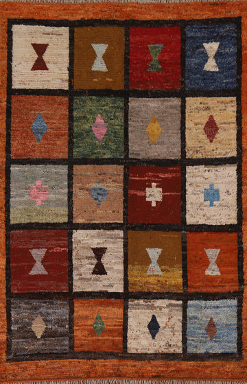 Checkered Moroccan Oriental Area Rug 5x8