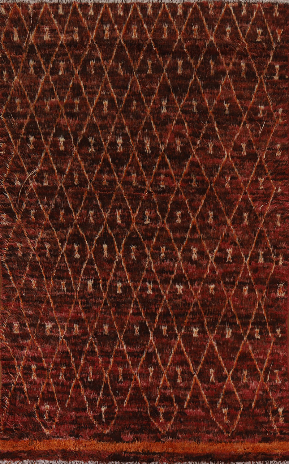Trellis Moroccan Berber Area Rug 7x10
