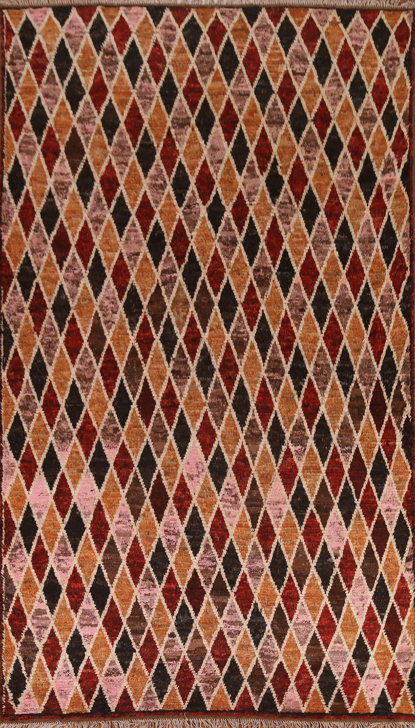 All-Over Trellis Moroccan Wool Area Rug 7x10