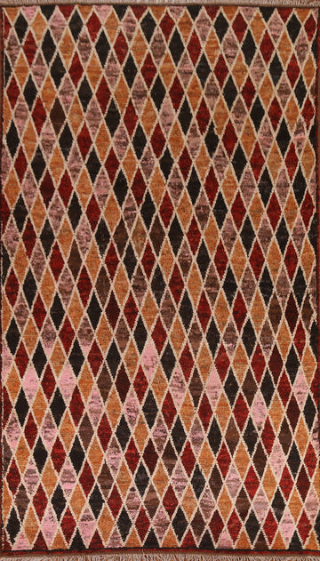 All-Over Trellis Moroccan Wool Area Rug 7x10