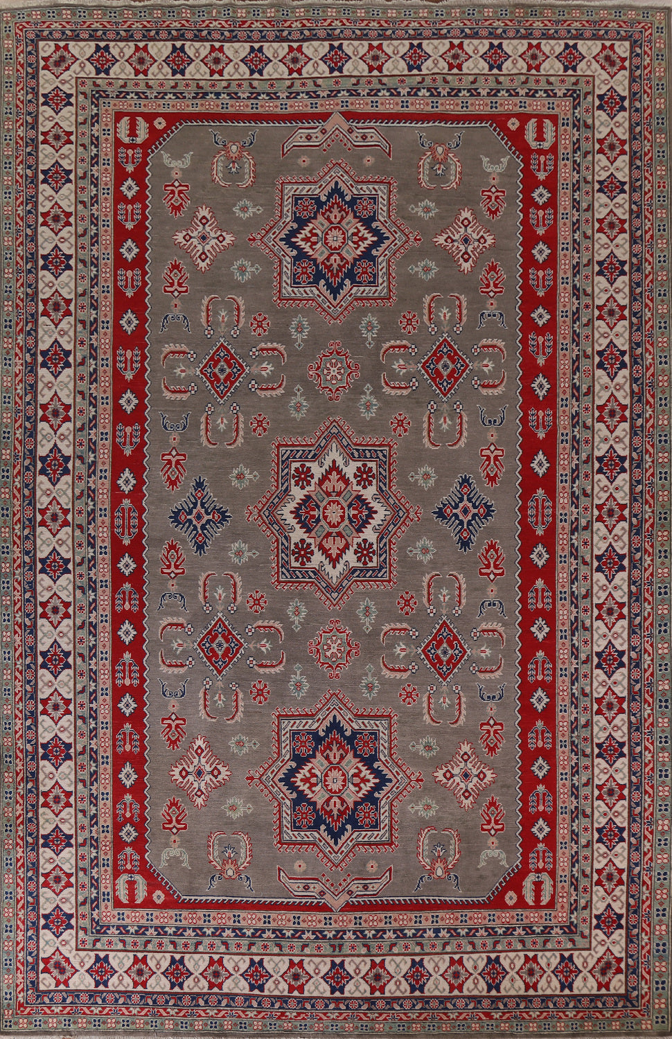 Geometric Kazak Handmade Area Rug 10x13