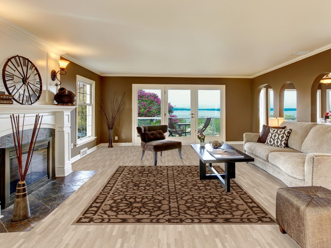 Brown Gabbeh Kashkoli Wool Area Rug 7x10