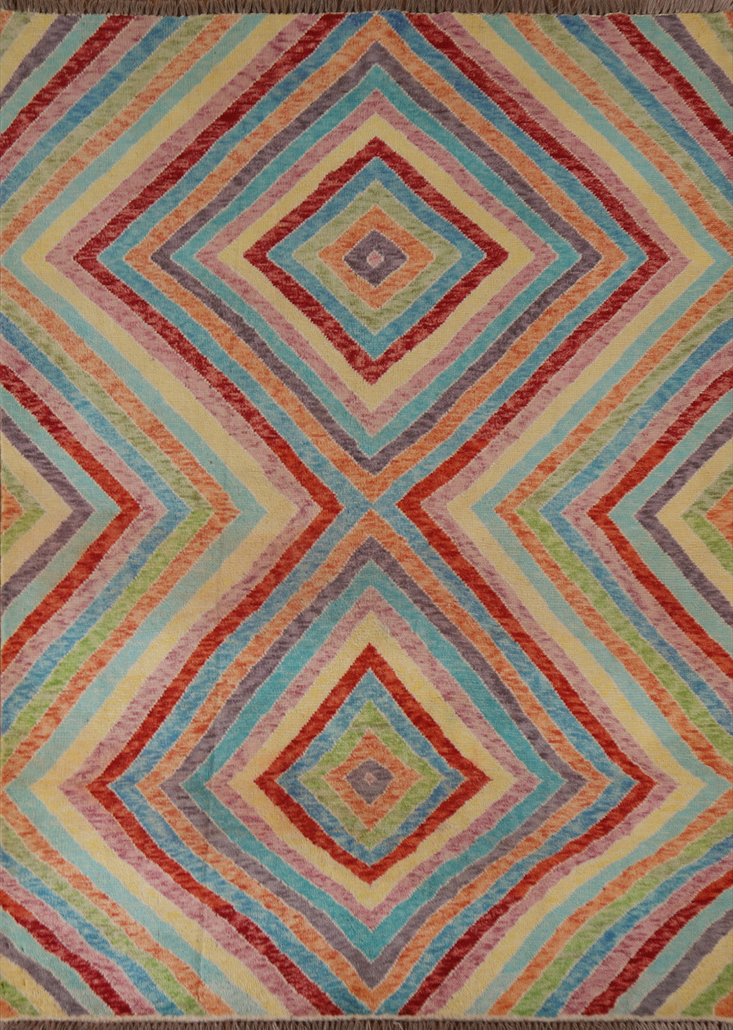 Geometric Gabbeh Kashkoli Oriental Area Rug 5x7