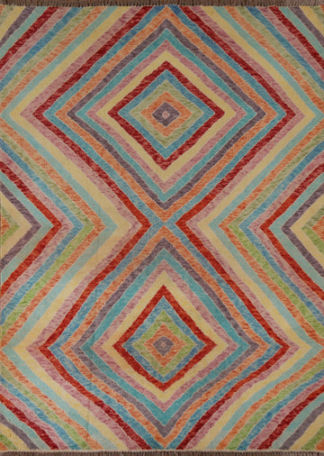 Geometric Gabbeh Kashkoli Oriental Area Rug 5x7