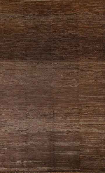Dark Brown Gabbeh Kashkoli Modern Area Rug 7x10