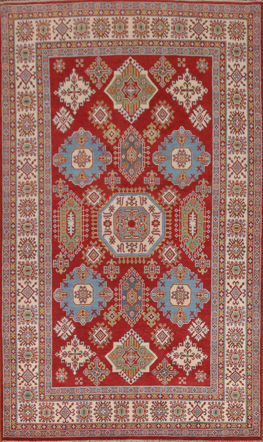 Geometric Kazak Oriental Area Rug 7x10
