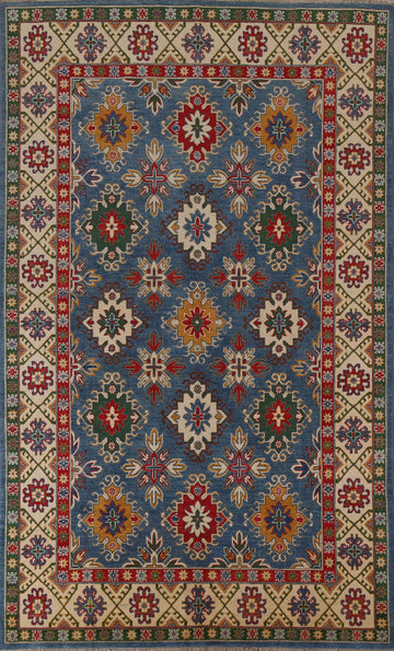 Geometric Kazak Handmade Area Rug 7x10