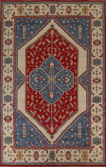 Geometric Kazak Oriental Area Rug 8x12