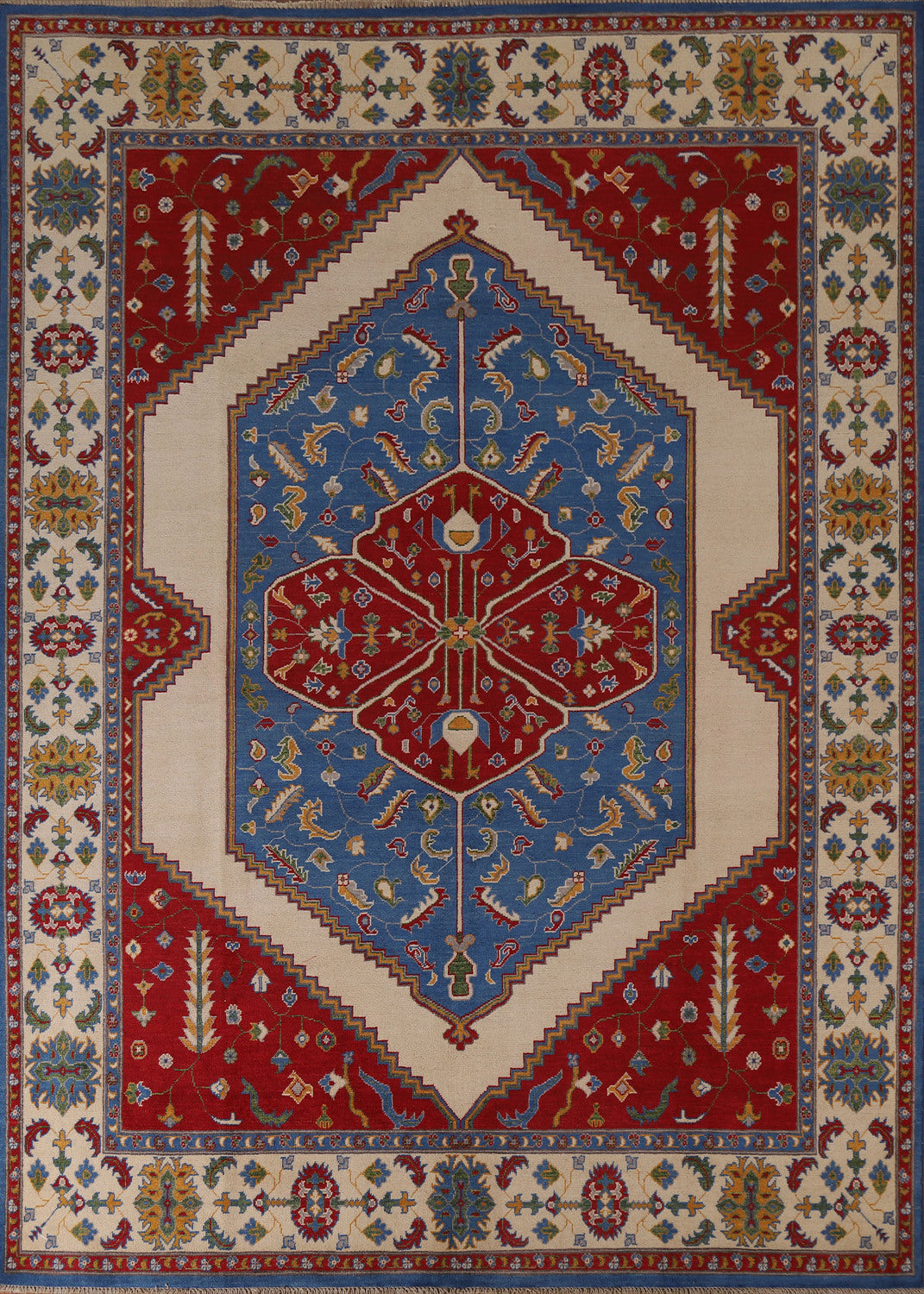 Geometric Kazak Oriental Area Rug 8x10