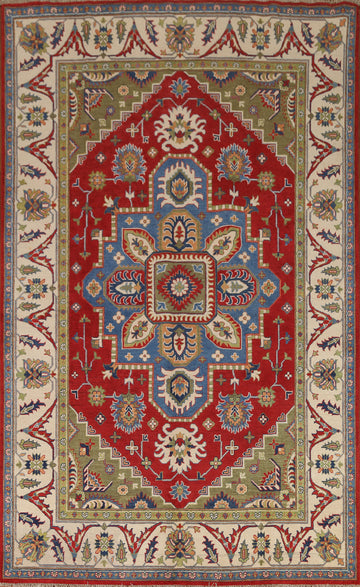 Geometric Kazak Oriental Area Rug 7x10