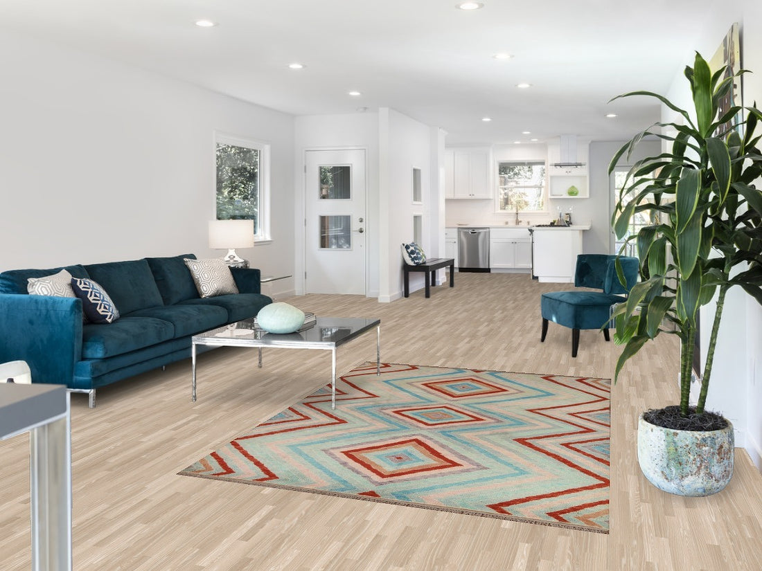 Geometric Gabbeh Kashkoli Wool Area Rug 5x7
