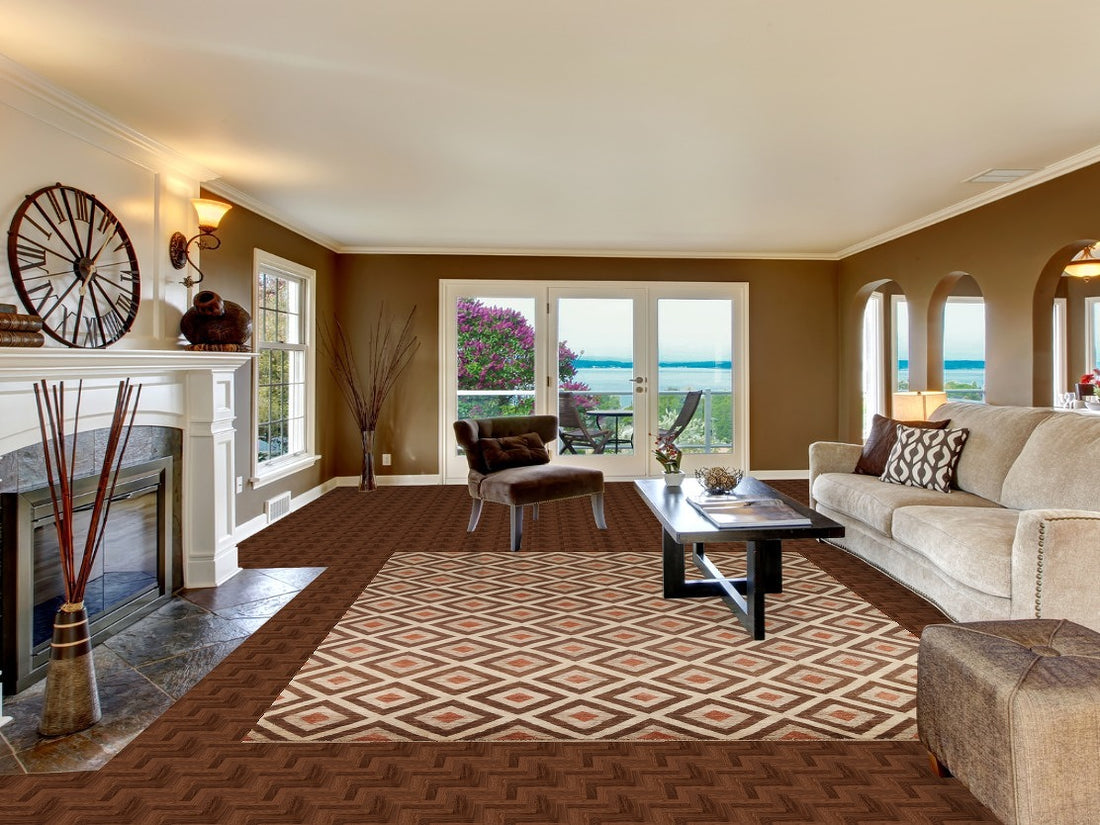 All-Over Wool Gabbeh Geometric Area Rug 8x10