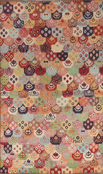 All-Over Gabbeh Oriental Area Rug 7x10
