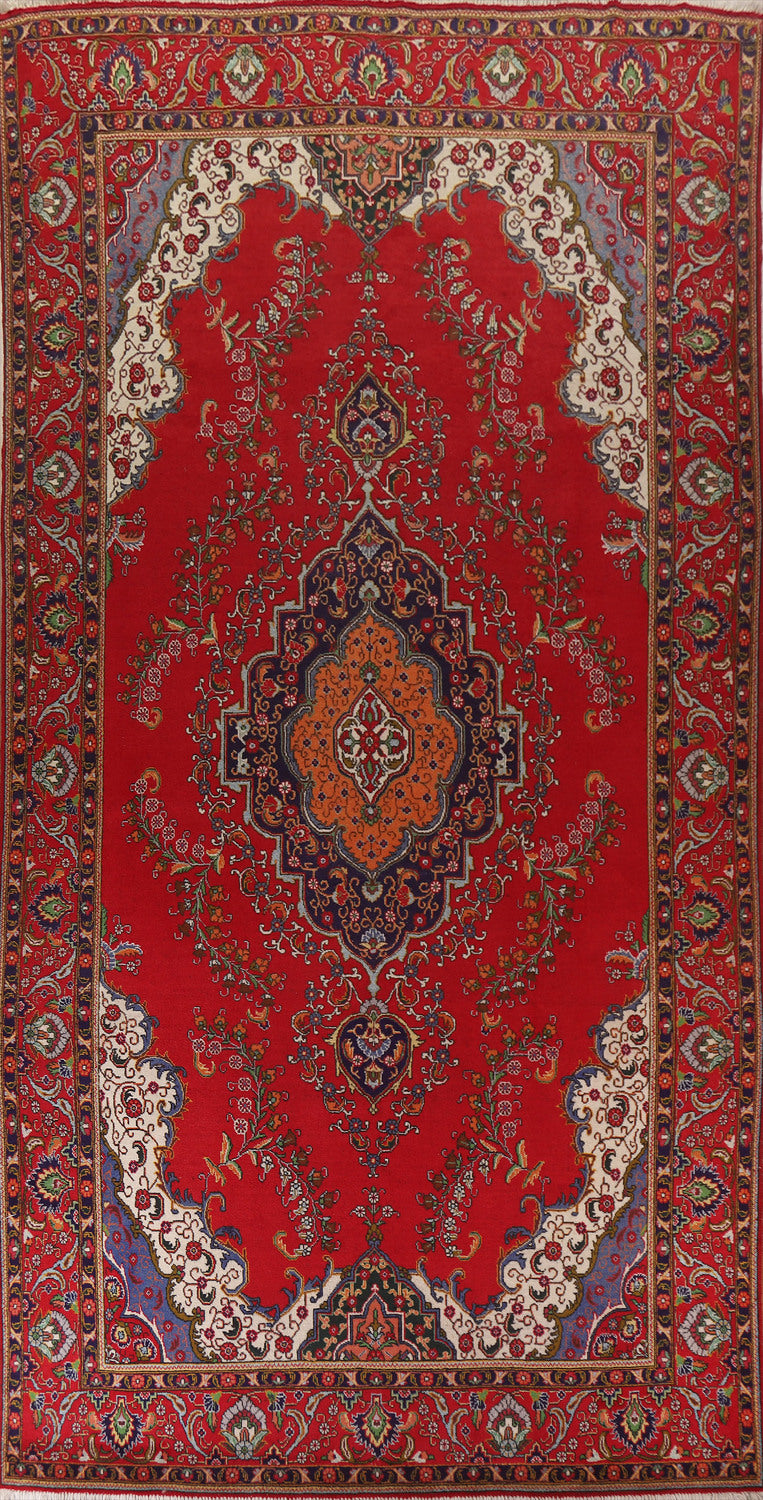 Handmade Red Tabriz Persian Large Rug 10x17