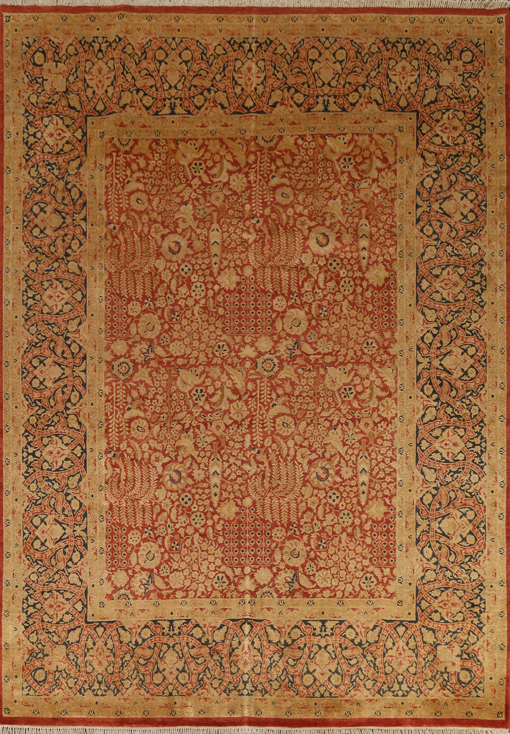All-Over Floral Ziegler Vegetable Dye Area Rug 8x10