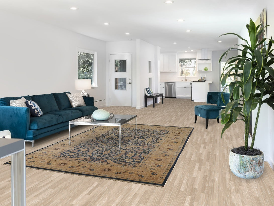 Blue Vegetable Dye Ziegler Oriental Area Rug 6x9