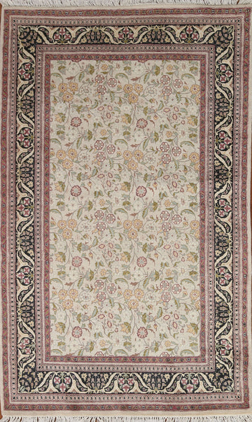 Vegetable Dye Ziegler Floral Area Rug 4x6
