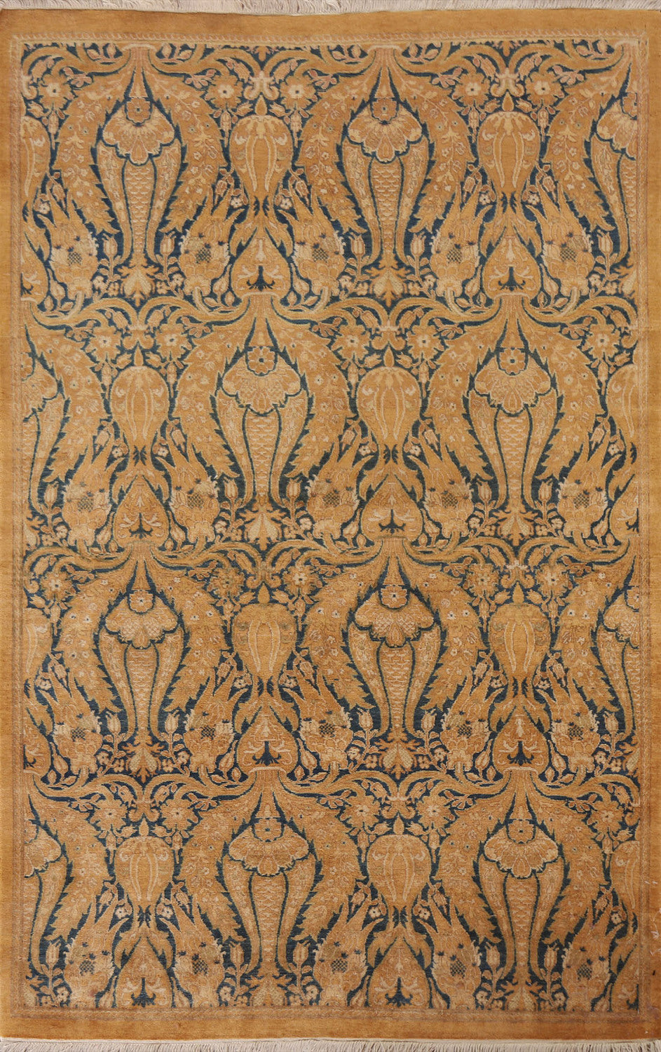 Vegetable Dye Art & Craft Oriental Area Rug 4x6