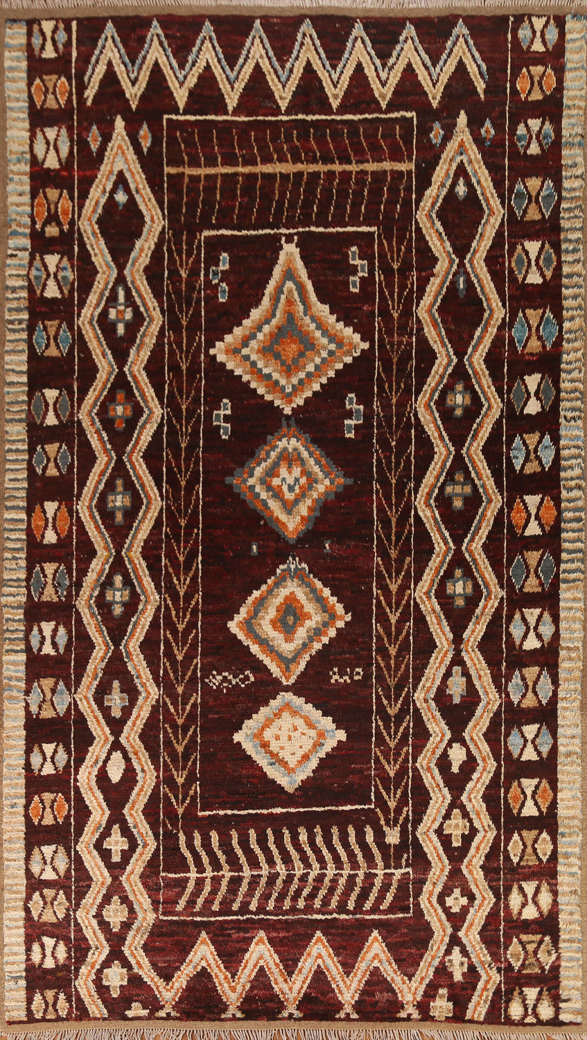 Tribal Moroccan Oriental Area Rug 7x10