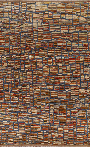 All-Over Wool Moroccan Area Rug 7x10