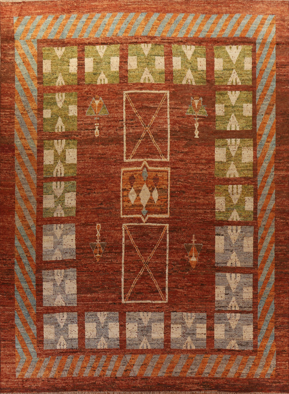 Geometric Moroccan Oriental Large Rug 14x15