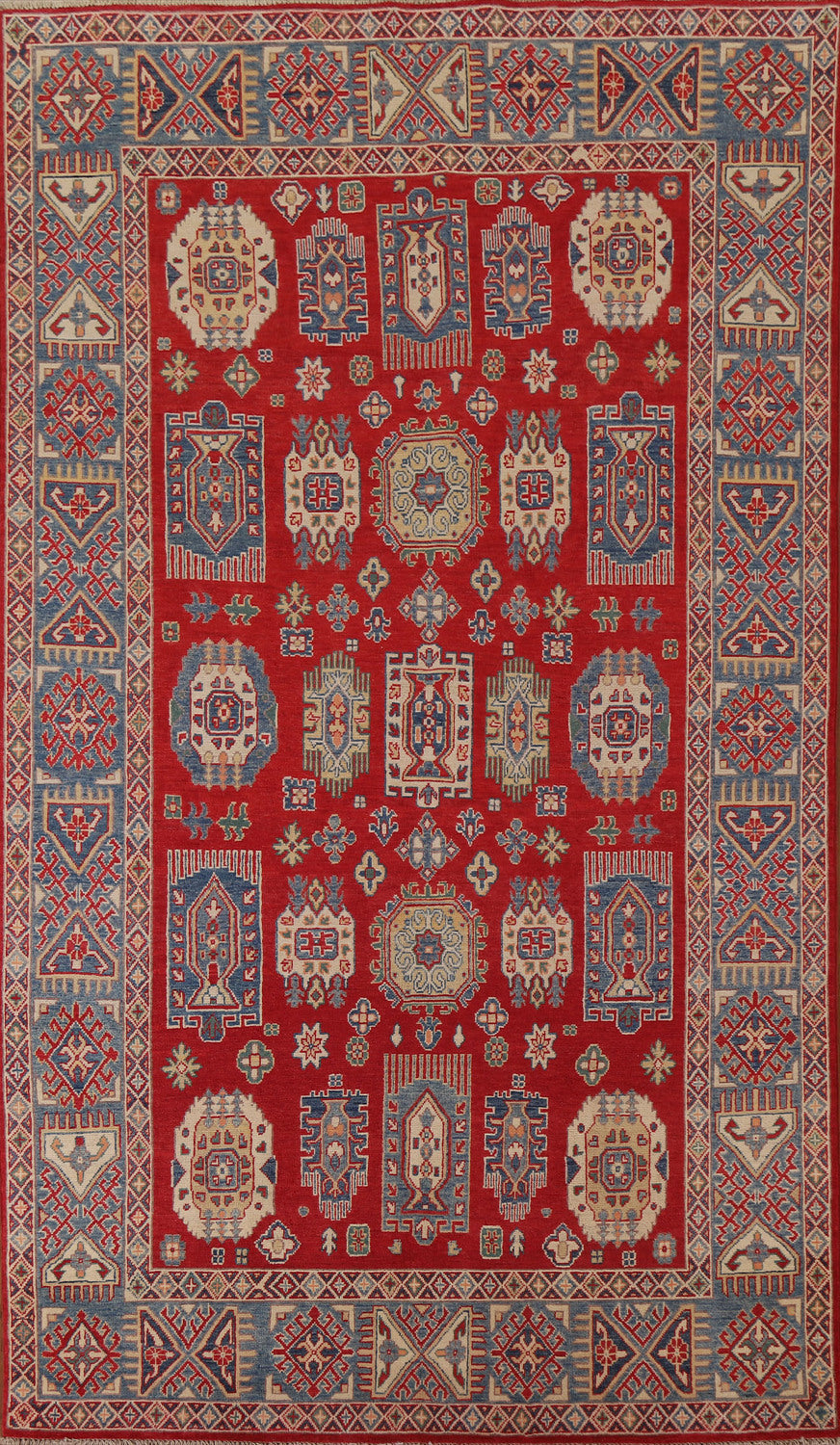 Geometric Kazak Pakistan Area Rug 6x10