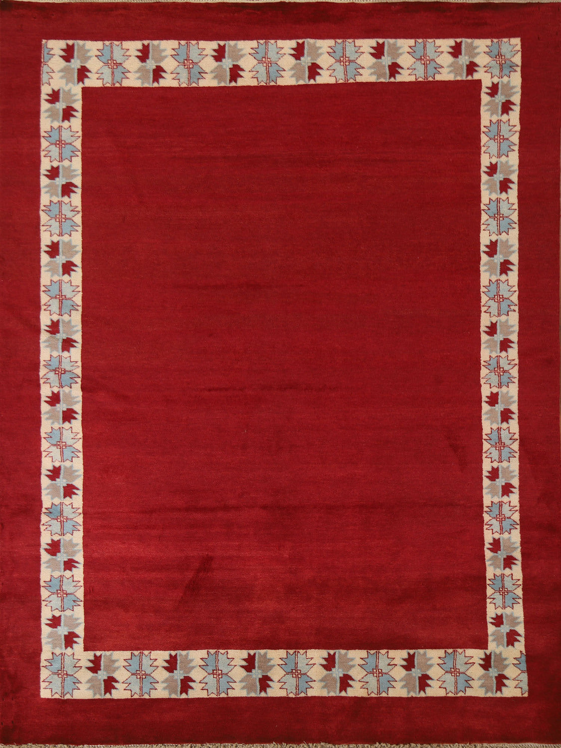 Red Gabbeh Kashkoli Wool Area Rug 7x8