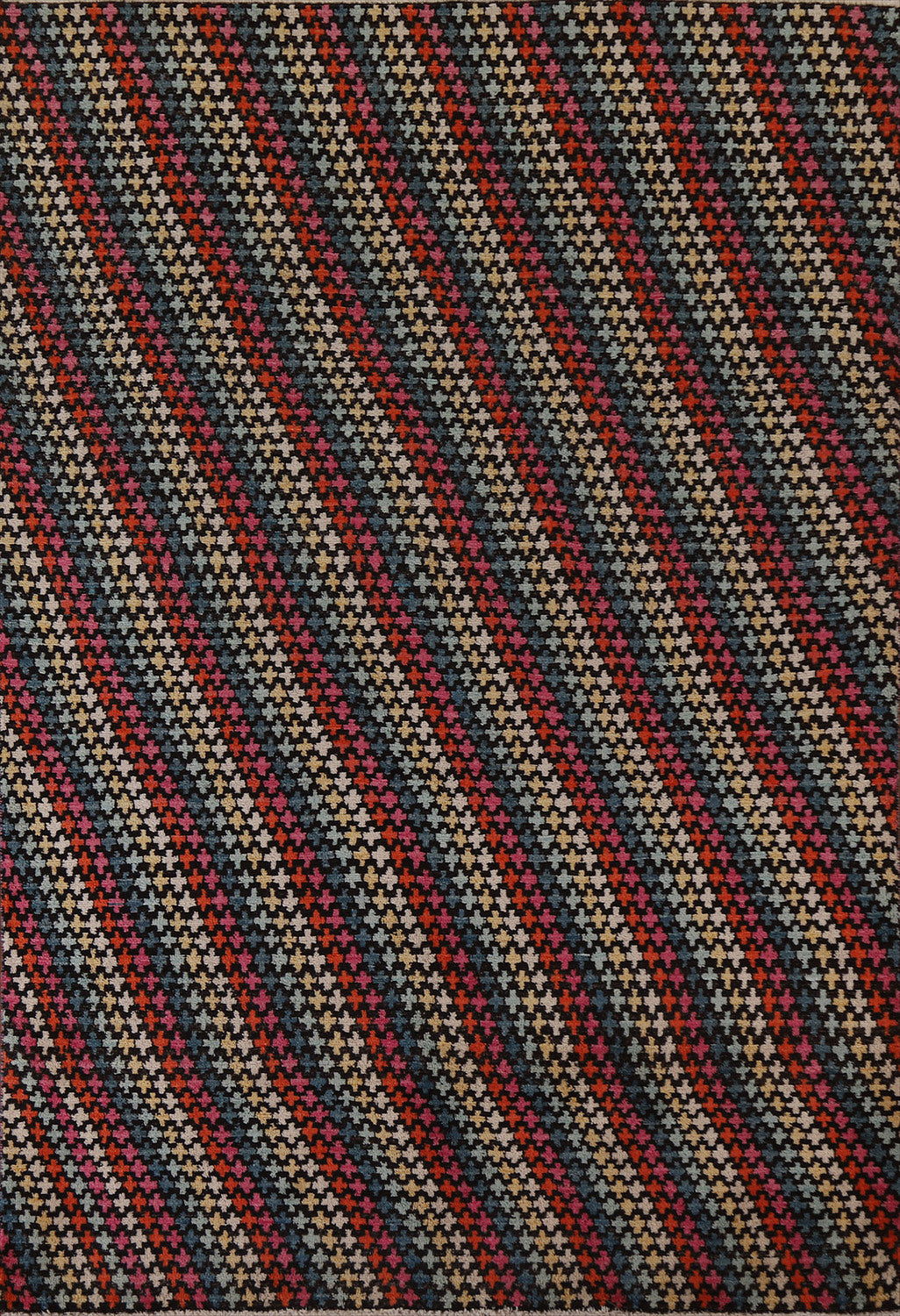 Striped Gabbeh Kashkoli Wool Area Rug 6x8