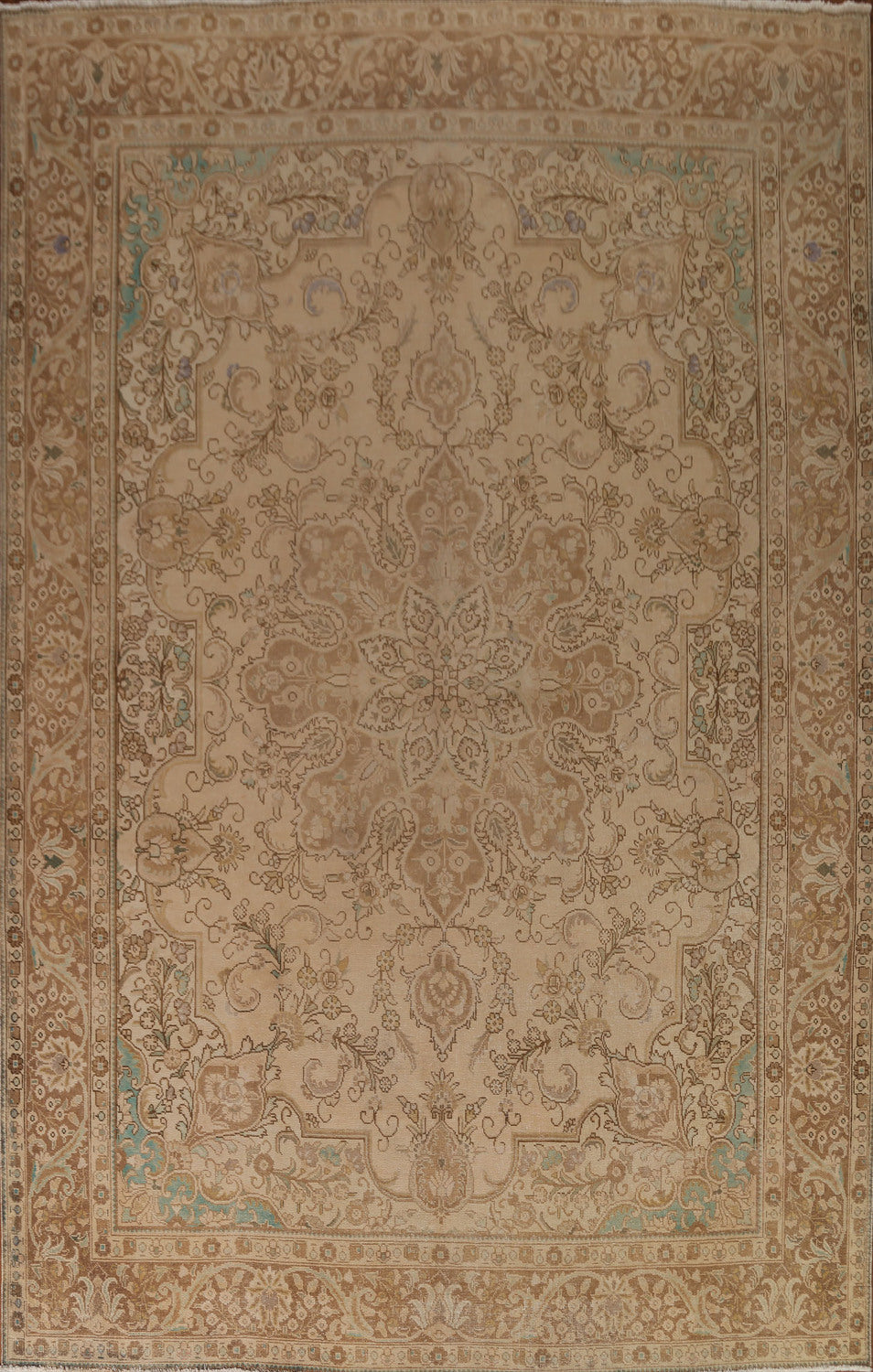 Distressed Tabriz Persian Area Rug 10x13