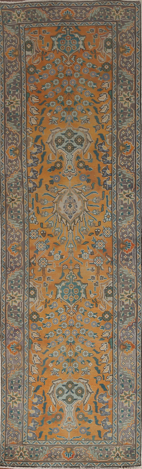 Vintage Floral Mahal Persian Runner Rug 3x10