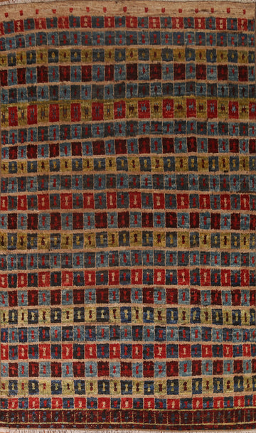 Geometric Moroccan Wool Area Rug 6x10