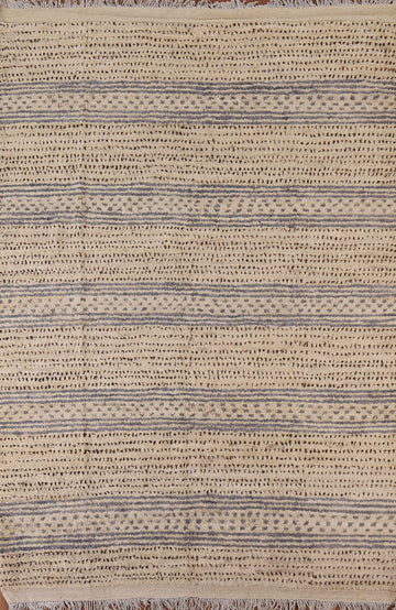 Striped Moroccan Oriental Area Rug 6x8