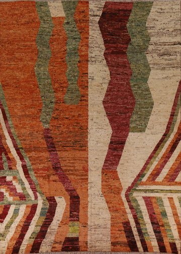 Handmade Moroccan Wool Area Rug 8x10