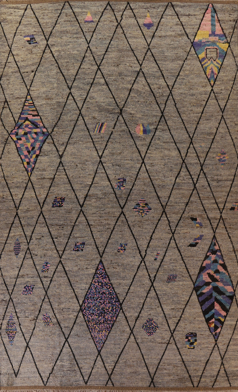 Trellis Moroccan Large Area Rug 10x14