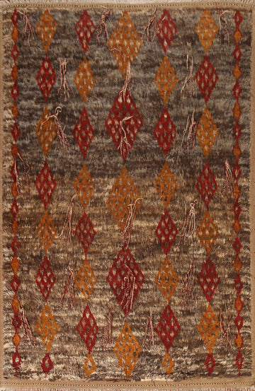 Tribal Moroccan Berber Wool Area Rug 8x10