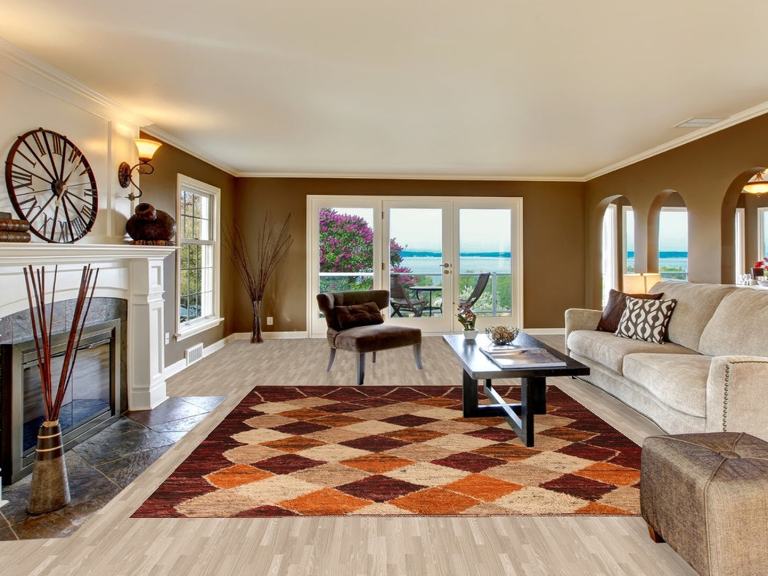 Trellis Moroccan Wool Area Rug 8x10
