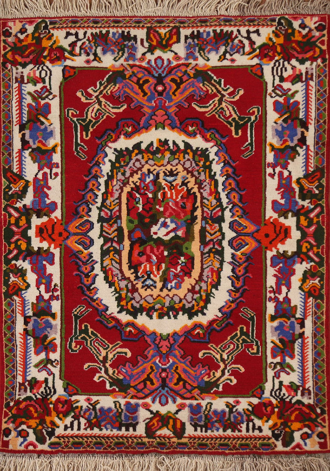 Victorian Style Bakhtiari Persian Area Rug 3x5