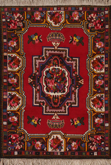 Handmade Bakhtiari Persian Area Rug 4x5