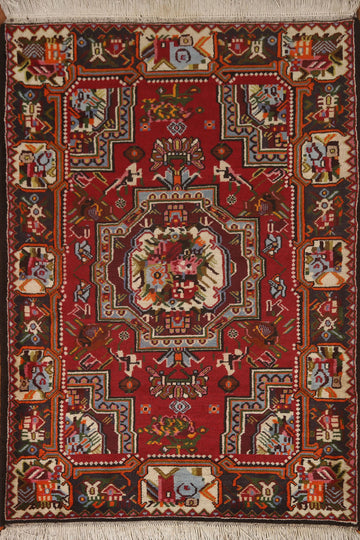 Victorian Style Bakhtiari Persian Area Rug 4x5