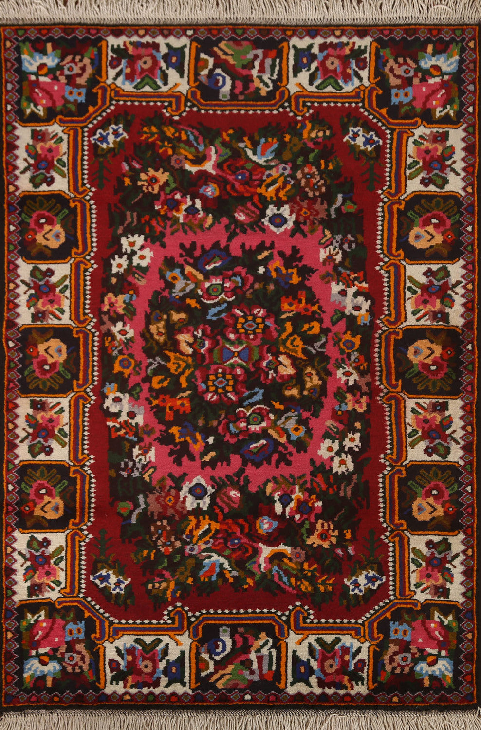 Victorian Style Bakhtiari Persian Area Rug 4x5