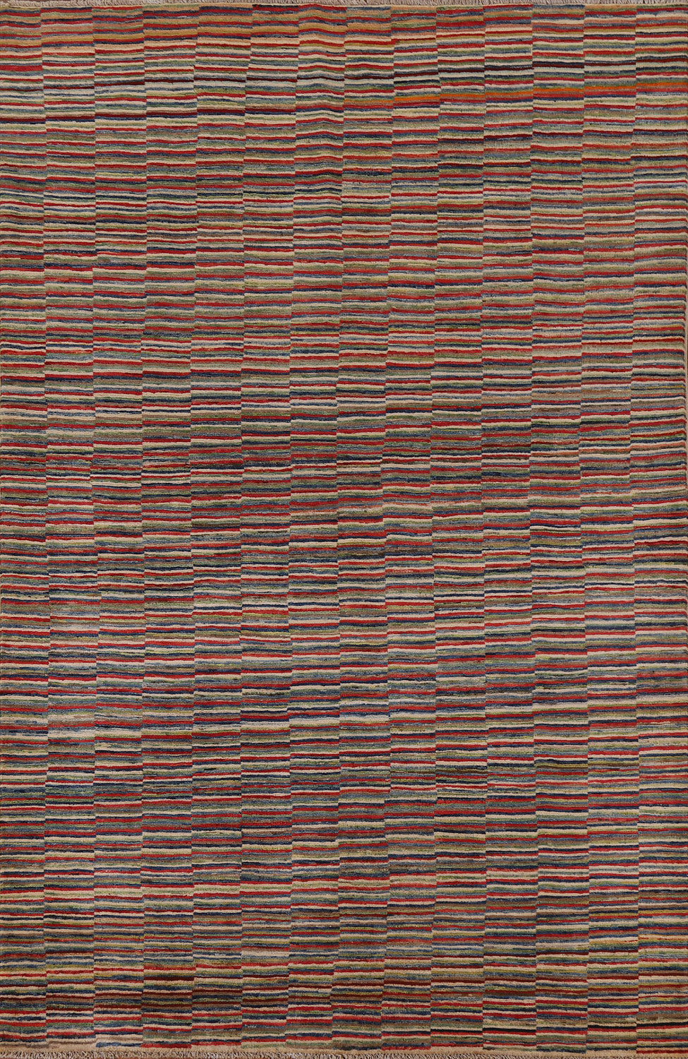 Striped Gabbeh Kashkoli Oriental Area Rug 6x8