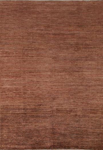 Copper Color Gabbeh Kashkoli Oriental Rug 6x7