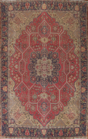 Geometric Tabriz Persian Area Rug 10x13