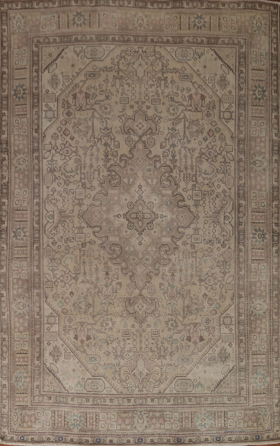Distressed Tabriz Persian Area Rug 8x11