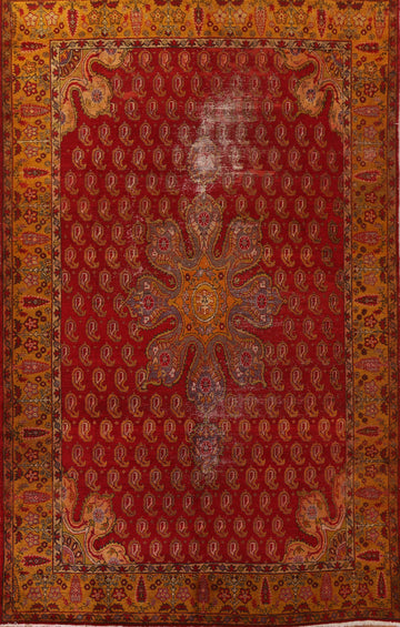 Antique Vegetable Dye Oushak Persian Area Rug 10x13