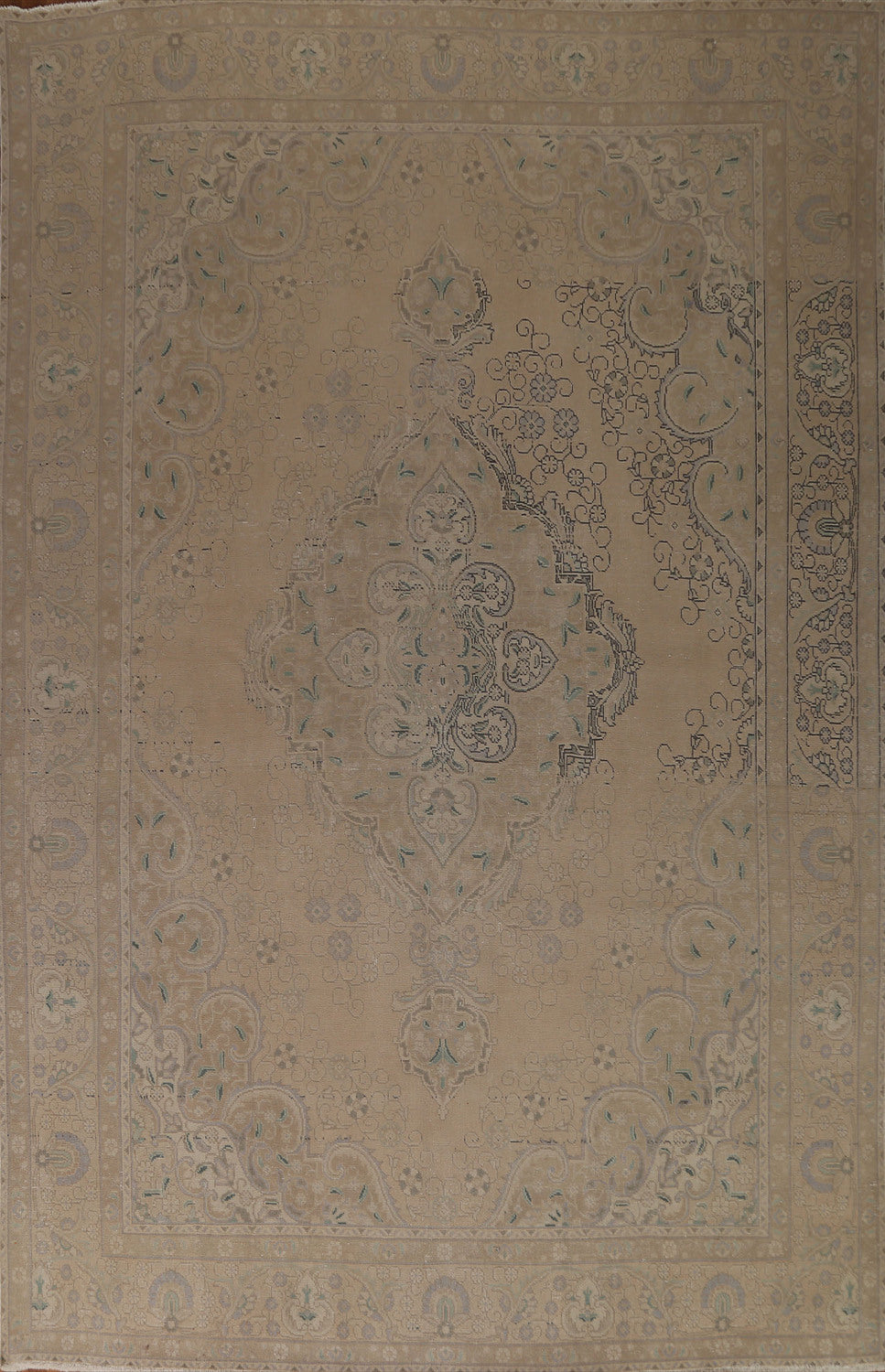 Distressed Tabriz Persian Area Rug 10x13